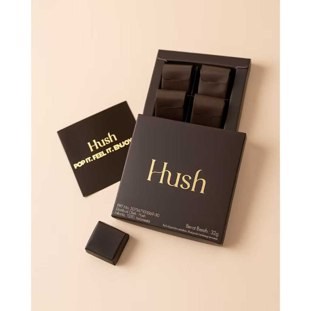 

Hush Chocolate Dark Chocolate for Couple 32 Gram 4Pcs