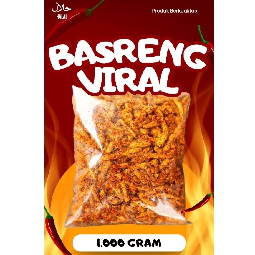 

1KG MAKARONI Basreng Pedas Daun Jeruk Original Murah 30rb Sultan Sajodo Cianjur Best Ngabret Sajodo