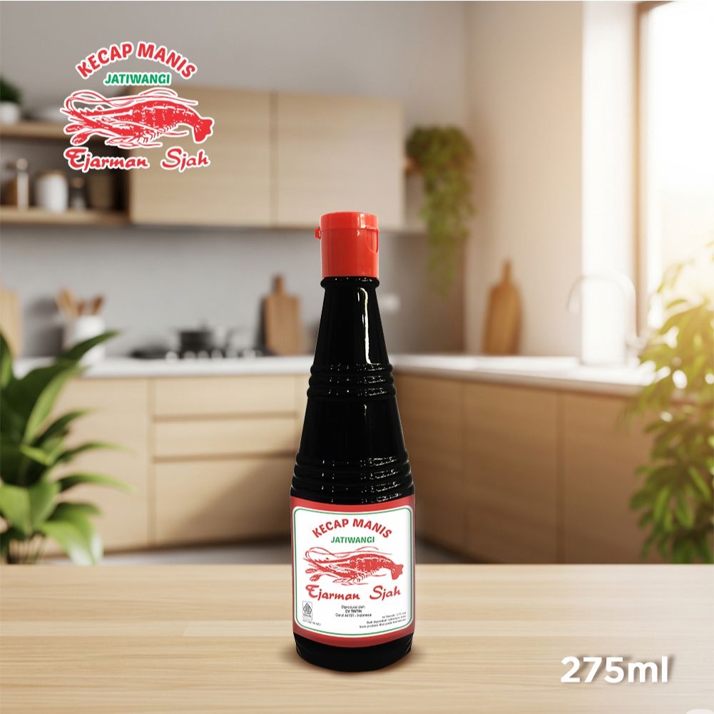 Jatiwangi Tjarman Sjah Kecap Manis Botol Pet 275ml