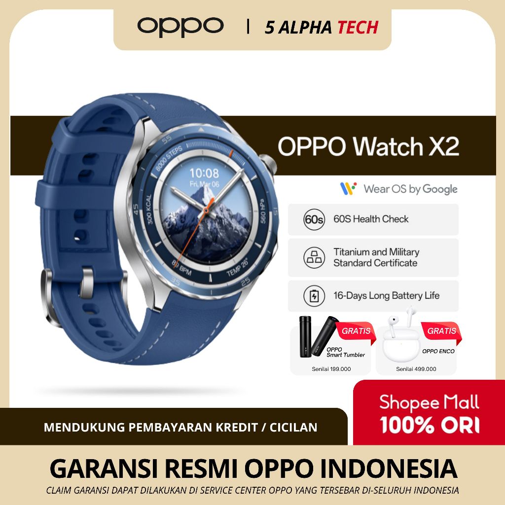 OPPO Watch X2 Garansi Resmi OPPO