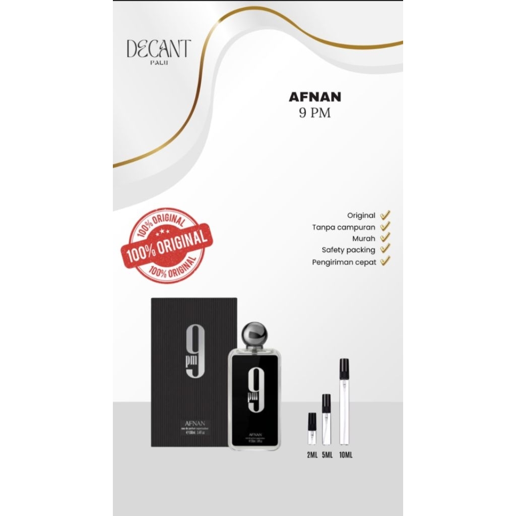 Decant afnan 9pm 100%Original