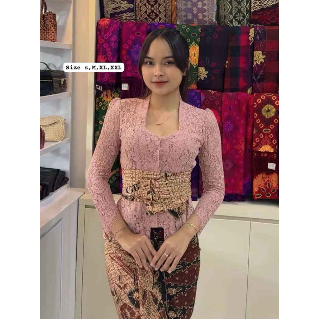 kebaya brokat premium tanpa payet cantik(Kebaya saja)
