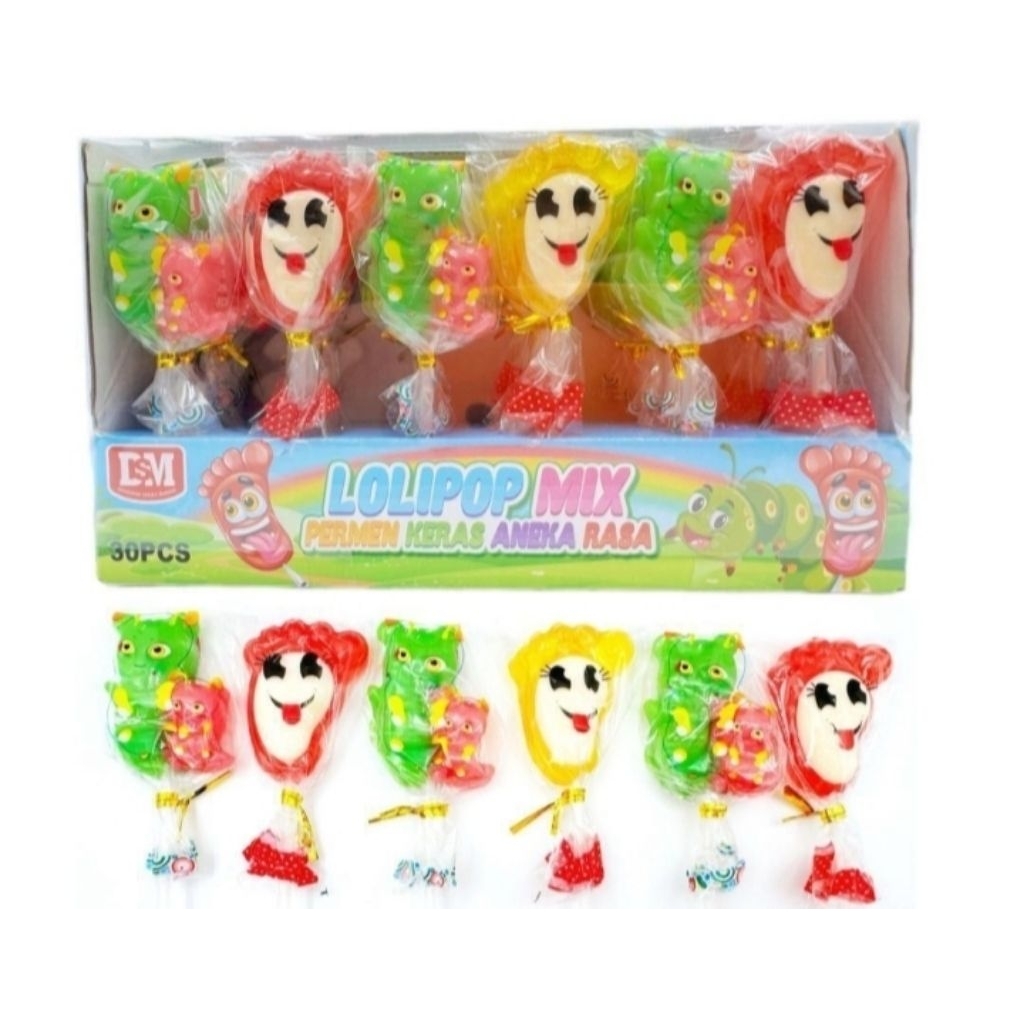 

Permen Lollipop Candy Aneka Rasa Buah Isi 30 Pcs