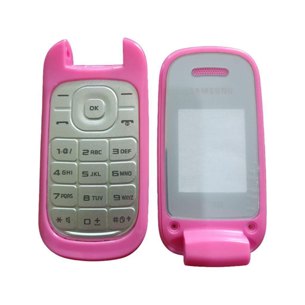 KESING CASING HOUSING SAMSUNG E1272 FULLSET HIGH QUALITY-pink
