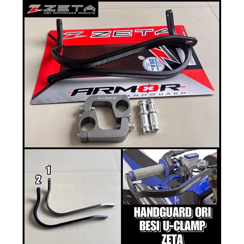 handguard ori besi u-clamp zeta