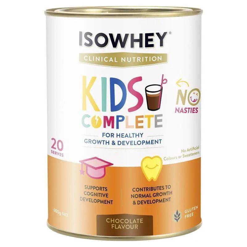 

Isowhey Kids Complete Chocolate Flavoured 600gr / Susu Bubuk
