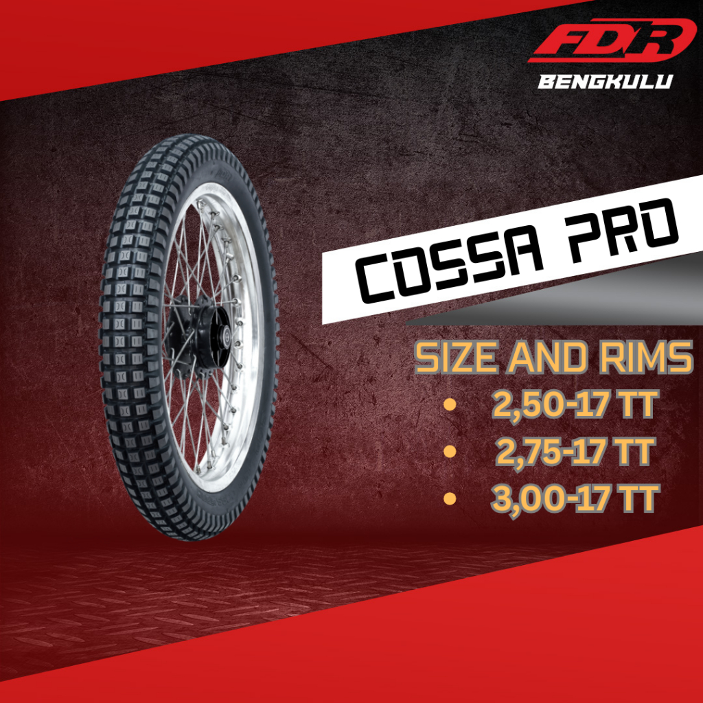 Ban FDR COSSAPRO Tubetype Ban Tahu Motor Bebek Trail Ring 17 / Ban FDR Ring 17