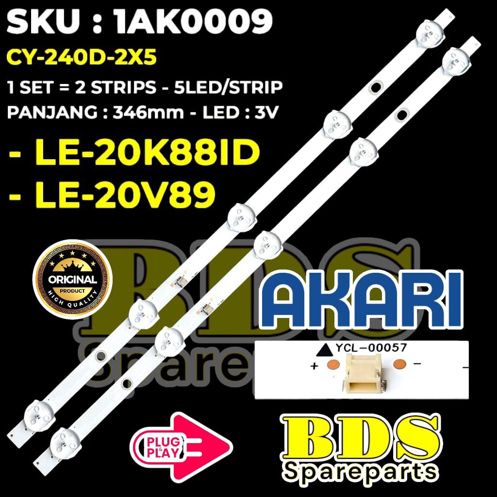 BACKLIGHT TV LED 20 INC LE-20K88 LE-20V89 LE-20K88ID