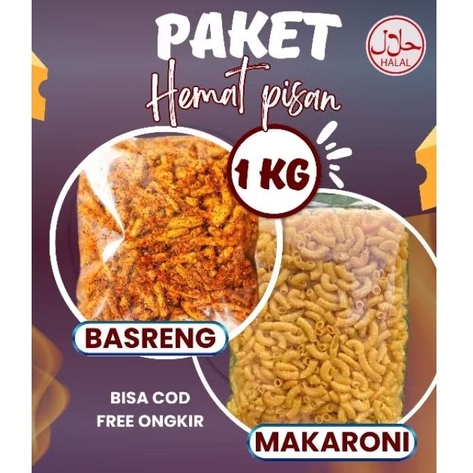 

1KG Makaroni Bantat Basreng Pedas Daun Jeruk Original Murah 30rb Sultan Cianjur Snack Enak Ngabret