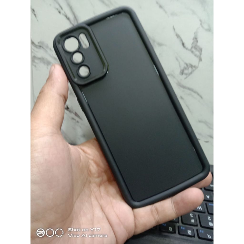 Case OPPO RENO 6 5G matte black procam sofcase premium berkualitas elegan dan mewah