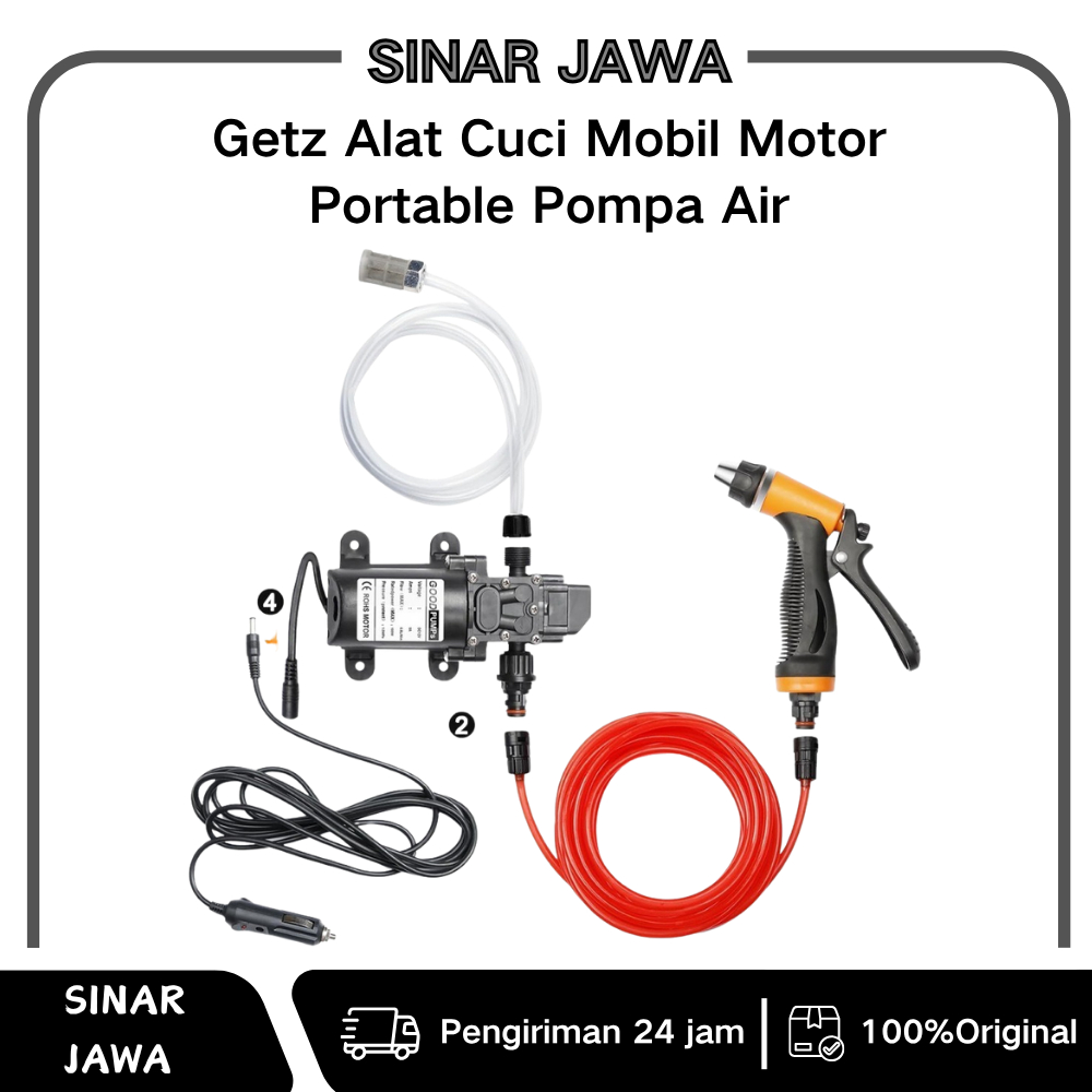 Getz Alat Cuci Mobil Motor Portable Pompa Air L 1PC Getz Alat Cuci Motor semprotan kencang Portable 
