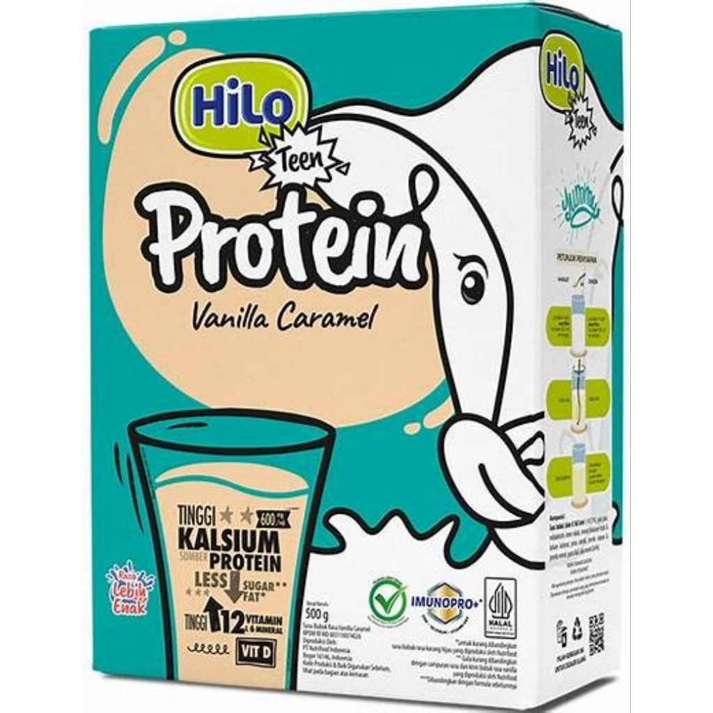 

Hilo Teen Vanilla Caramel 250g Dus/Box 1dus isi 12pcs