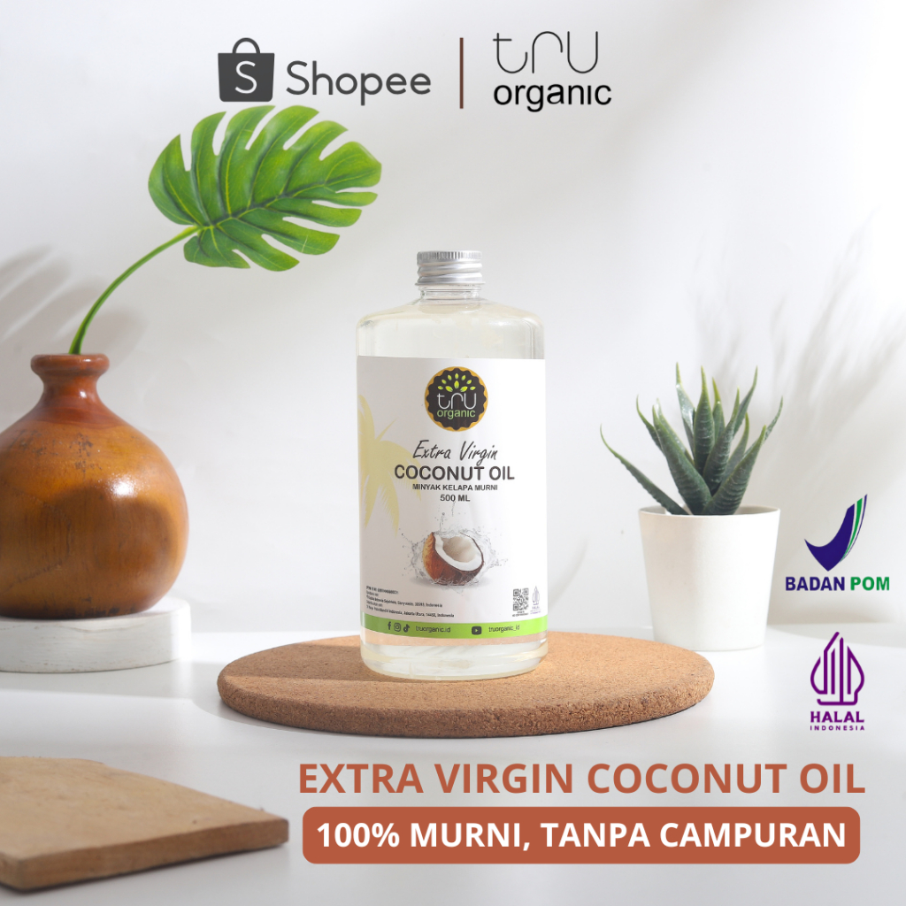 

(500ml) TruOrganic Extra Virgin Coconut Oil - Tru Organic Minyak Kelapa Murni | Premium VCO / EVCO