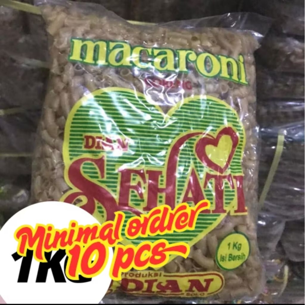 

MAKRONI MEKAR MURAH / MAKRONI MURAH / MAKARONI MENTAH / MAKARONI MEKAR COKLAT SEHATI DIAN 1 KG (minimal 10 pcs)