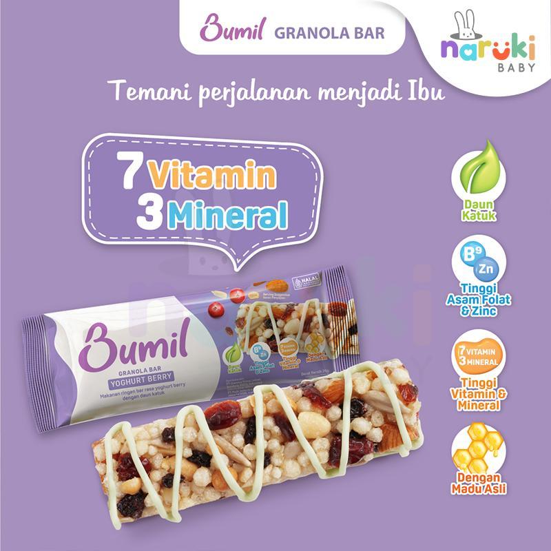 

Bumil Granola Bar 26gr Snack untuk Ibu Hamil dan Menyusui Melancarkan ASI