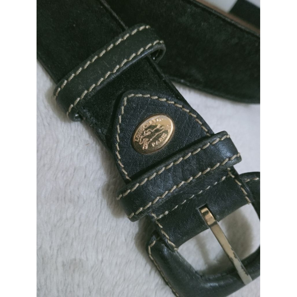 Belt Gesper Long****champ wanita black Vintage Second
