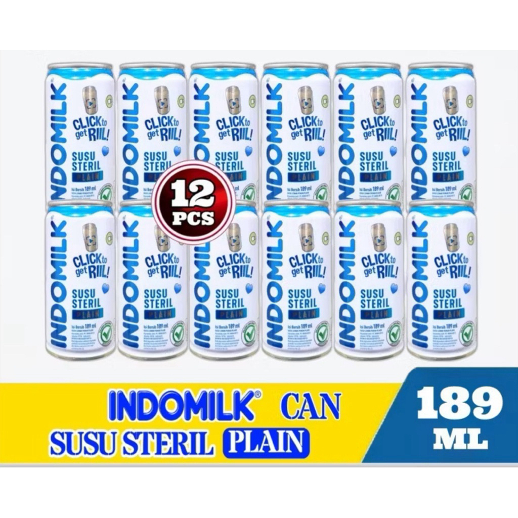 

INDOMILK SUSU STERIL PLAIN 12 pcs