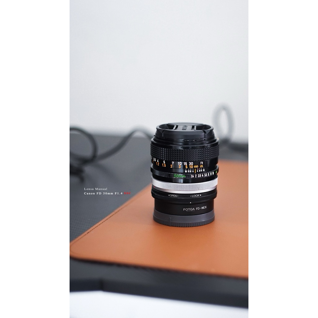 Lensa Canon FD 50mm F1.4 SSC ( Manual )