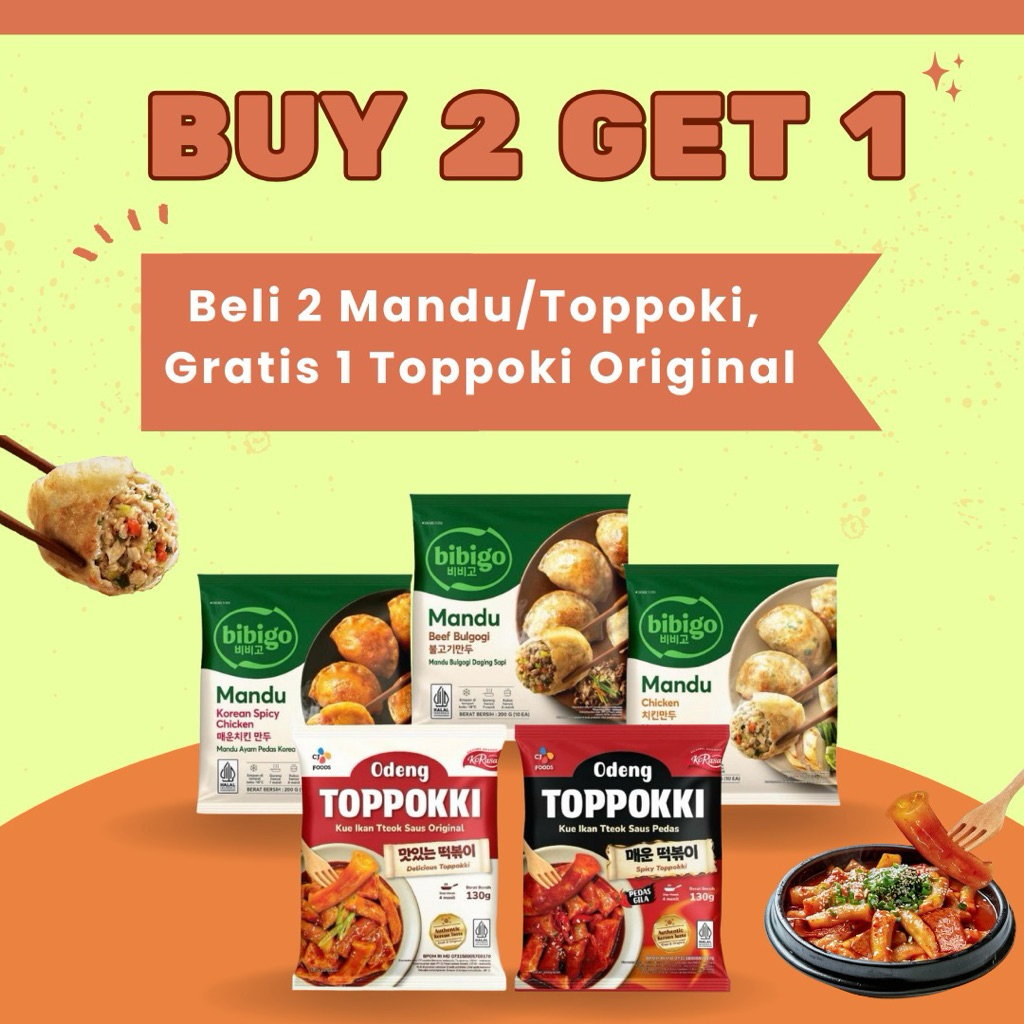

Mandu Bibigo Makanan Cemilan Korea Halal 200 gram