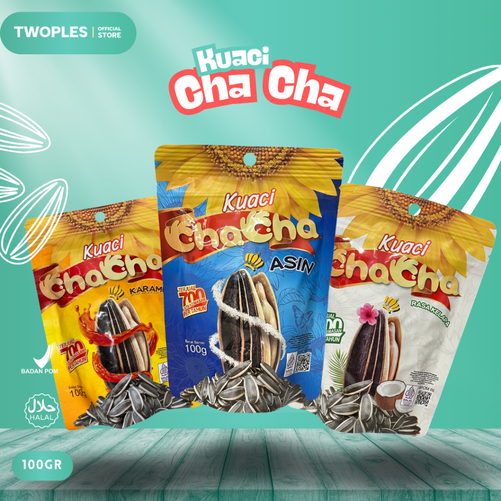 

ALL VARIAN ChaCha Kuaci Import Cemilan Sehat 100gr Biji Bunga Matahari / Kuaci Chacha