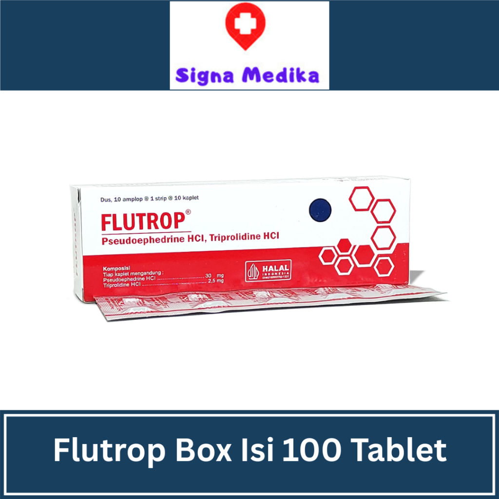 Flutrop Box Isi 10 Strip @10 Tablet - Obat Flu