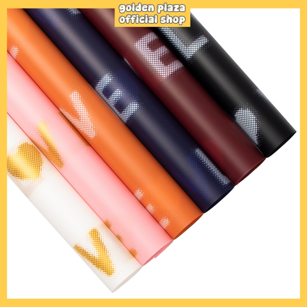 

(1 PACK ISI 20 LEMBAR) Kertas Buket Bunga Cellophane Flower Wrapping Paper Motif Love KB6097