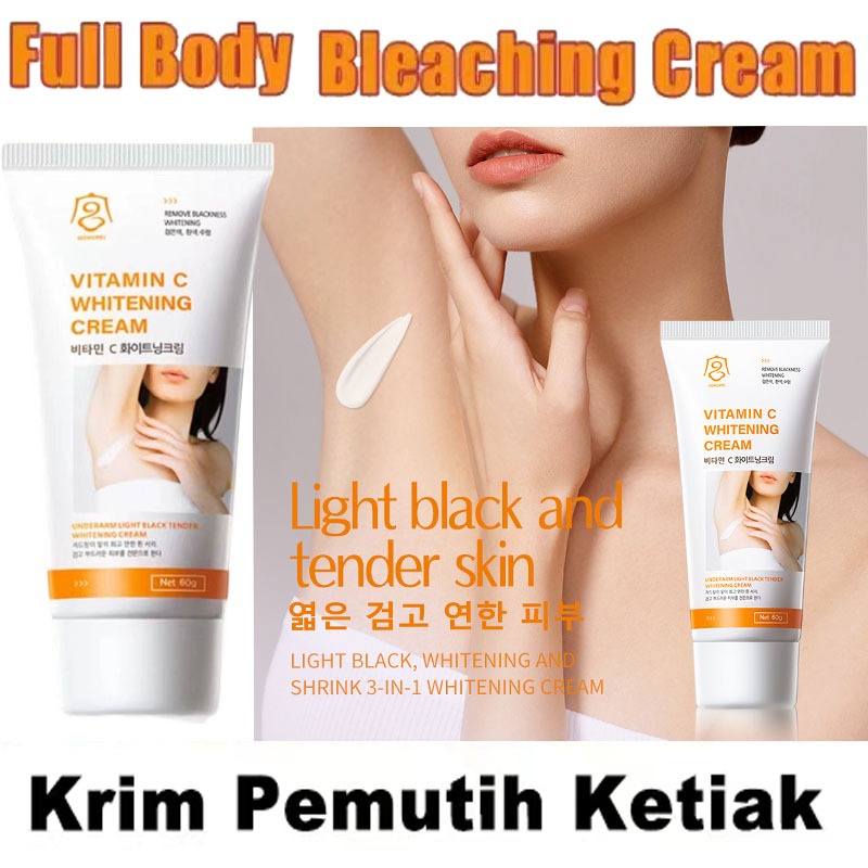 Pemutih leher dan pundak ORI Krim pemutih Vitamin C Pemutih selangkangan hitam permanen lebih cepat 