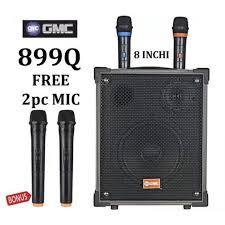 GMC SPEAKER PORTABLE SPEAKER GMC 8 INCI BLUETOOTH GMC 899Q BONUS 2 MIC WIRELESS SPEAKER