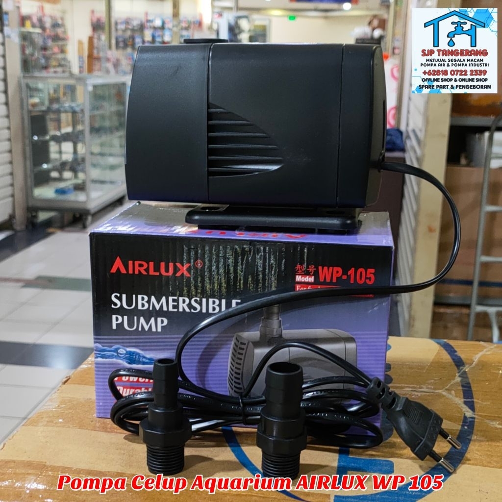 POMPA CELUP AQUARIUM 60 WATT AIRLUX WP-105 / POMPA CELUP AQUARIUM 3000 L/H AIRLUX WP-105 220v 50 Hz