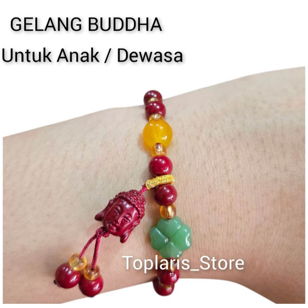 Gelang Kepala Buddha Anak-Anak/Dewasa