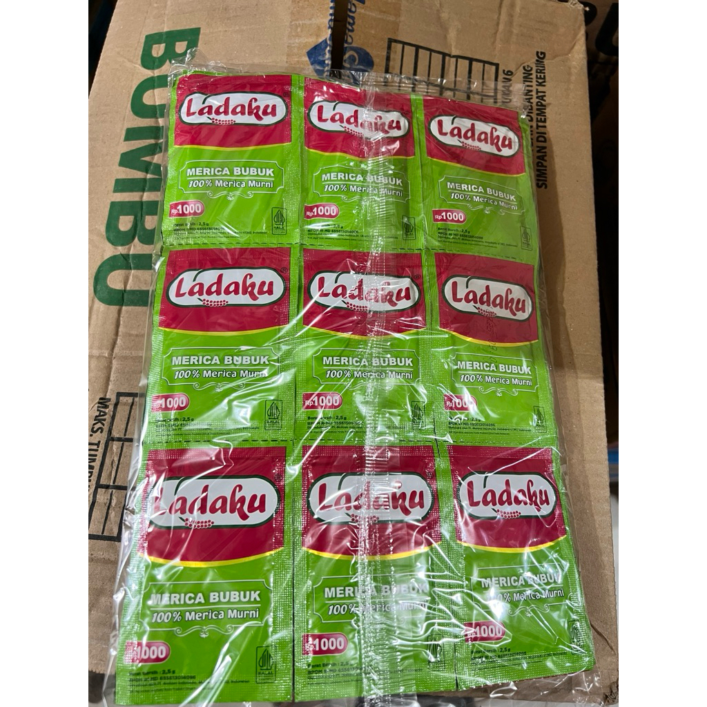 

ladaku bubuk/merica bubuk Renteng 1pak isi 6 lusin