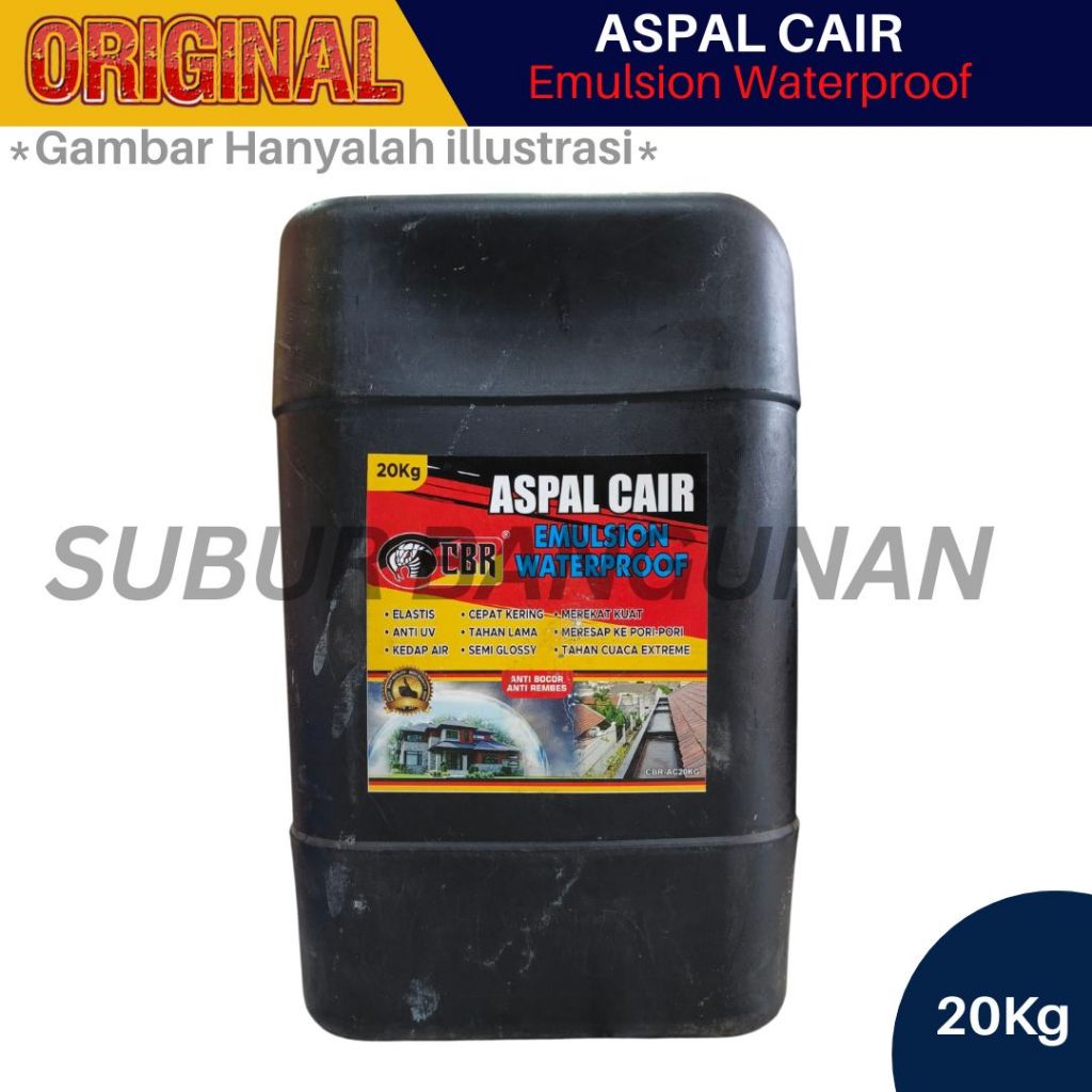 Aspal Cair Anti Bocor 20 Kg | Aspal Emulsion | Aspal Jalan | Aspal Kaleng | Anti Bocor | Anti Bocor 