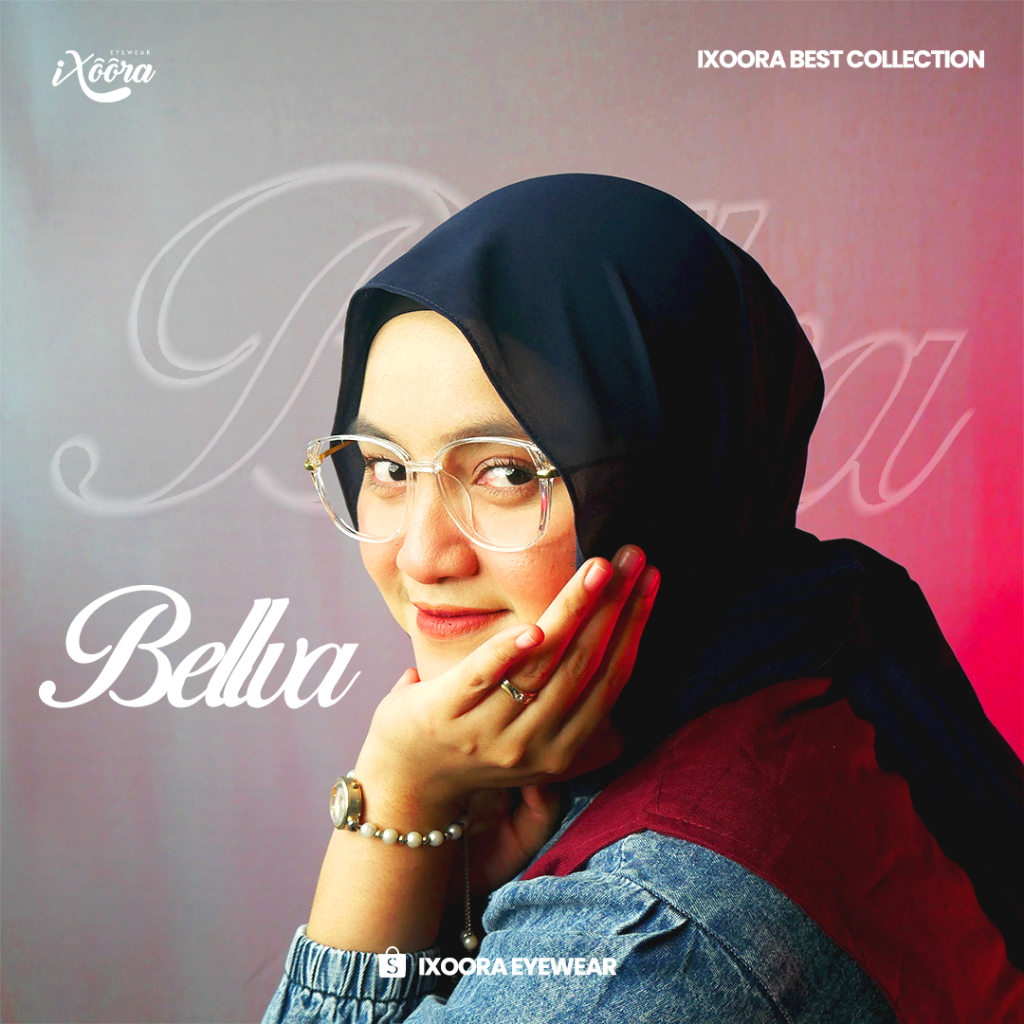 Ixoora Bellva Frame Kacamata Wanita Minus Photocromic Photochromic Anti Radiasi Blueray Bluecromic