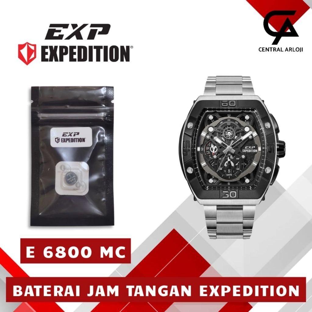 Baterai jam Tangan Expedition Original E 6800 MC