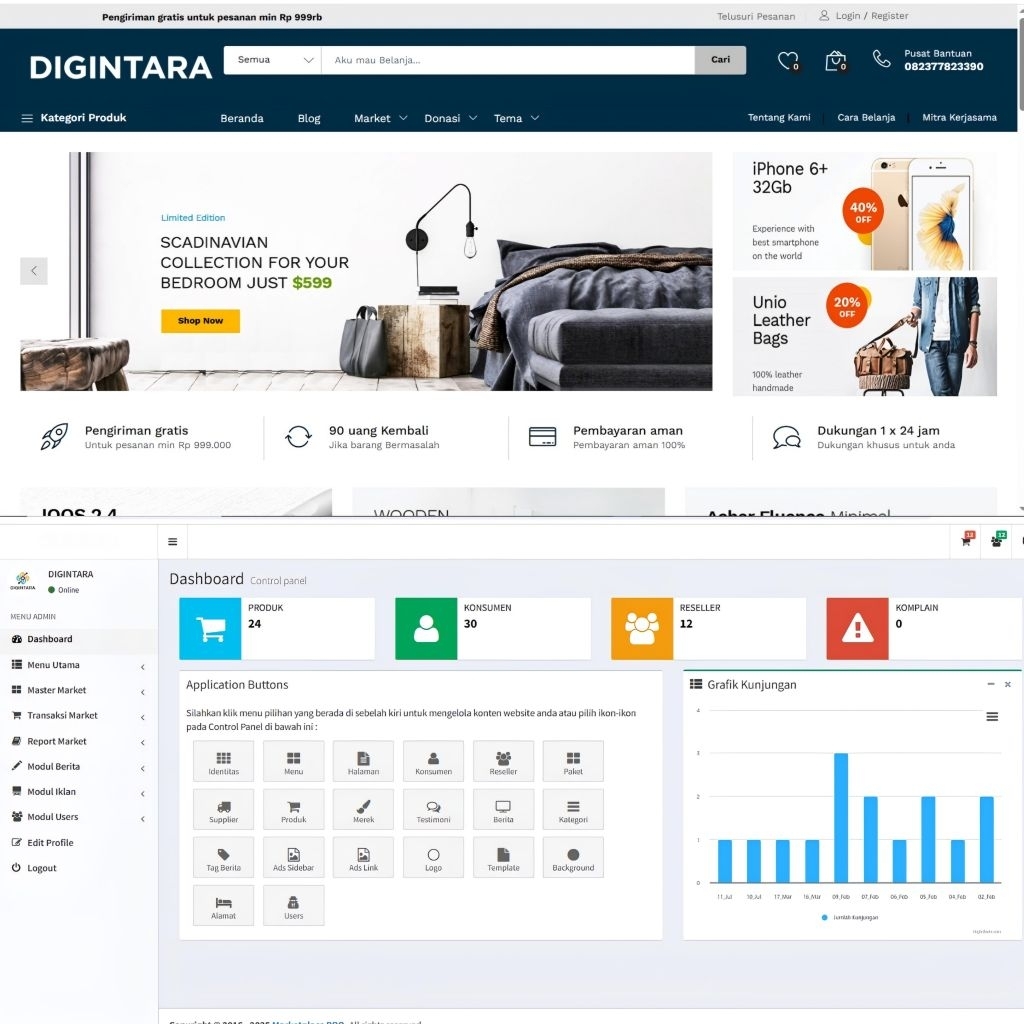 Source Code Website Toko Online Marketplace Premium