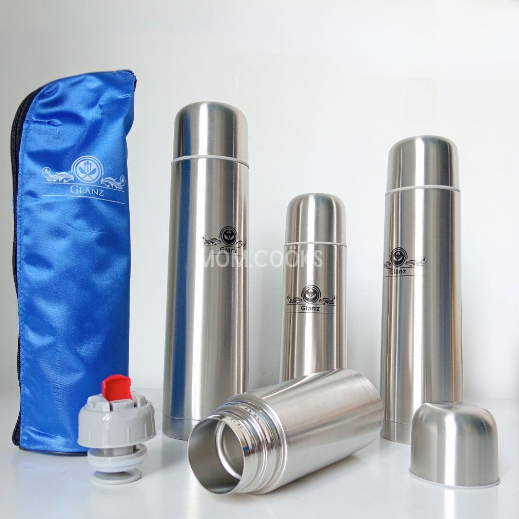 M199 TERMOS KOPI THERMOS AIR PANAS TREMOS STAINLESS STEEL TAHAN PANAS DAN DINGIN GLANZ (FREE TAS TER