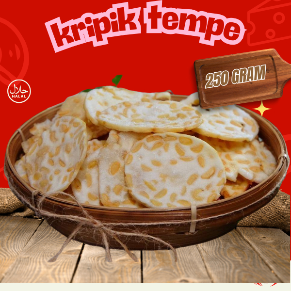 

250 gram kripik tempe sagu trenggalek renyah