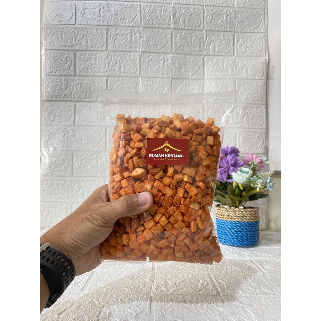 

Murah singkong balok keripik singkong keripik singkong balado singkong dadu balado asin 500gr 250gr