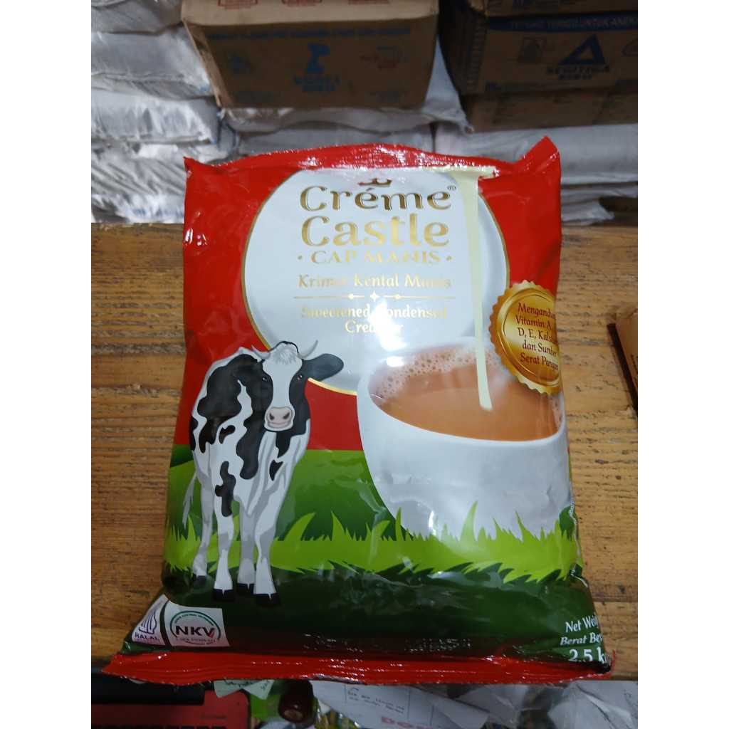 

Susu Kental Manis Bantal 2.5kg Creme Castle kualitas setara dengan Dairy Champ