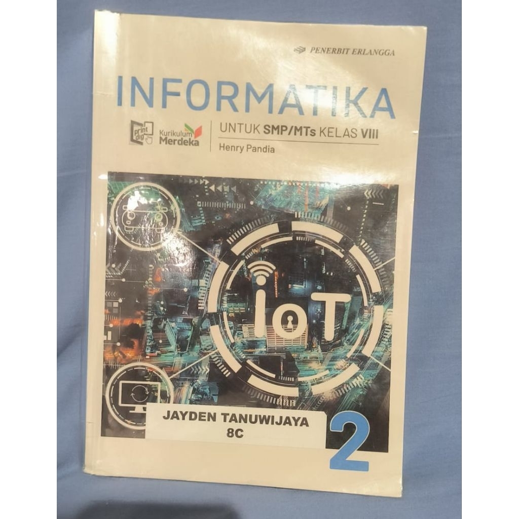 Buku Bekas IPA IPS Informatika Pendidikan Pancasila / PKN  SMP kelas VIII 8 Erlangga