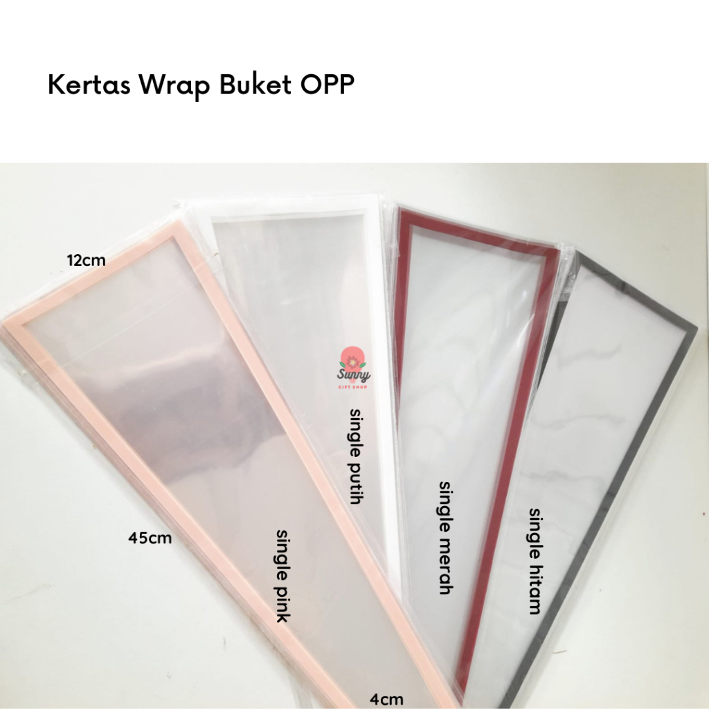 

Kertas Wrap Buket OPP / PLASTIK BUNGA MAWAR 1 TANGKAI/WRAPPING PLASTIK SATUAN SINGLE BOUQUET / PLASTIK BUKET BUNGA