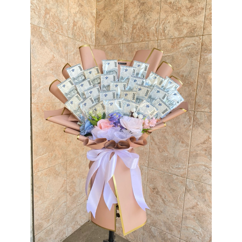 Buket Bunga | Buket Uang | Buket Uang Kosongan | Buket uang 25 Lembar | DIKIRIM KOSONGAN TANPA UANG