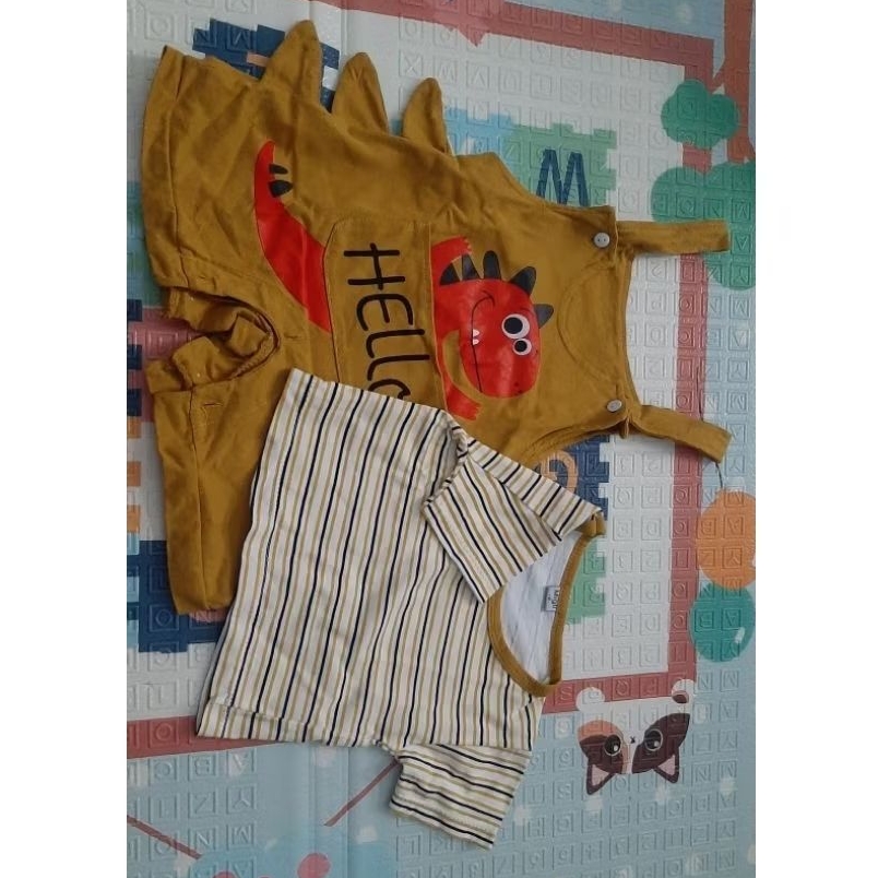 Overall jumpsuit baju bayi preloved