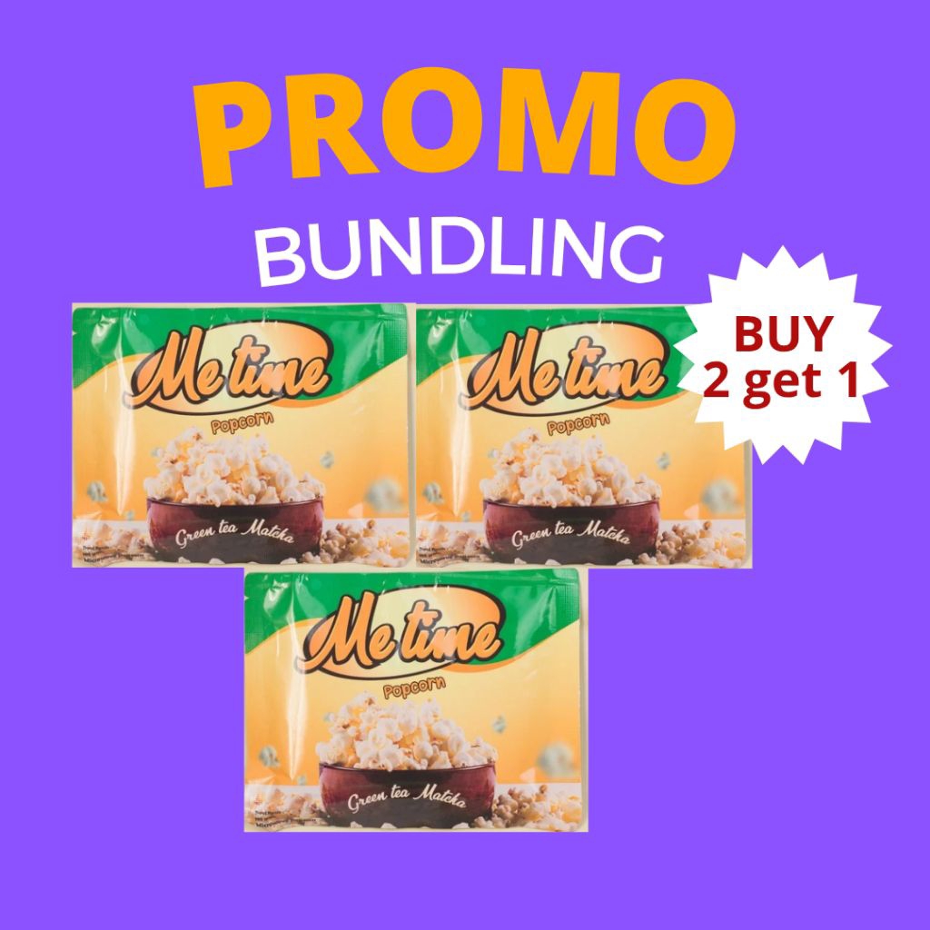 

Promo Bundling buy 2 get 1 Metime Popcorn Matcha