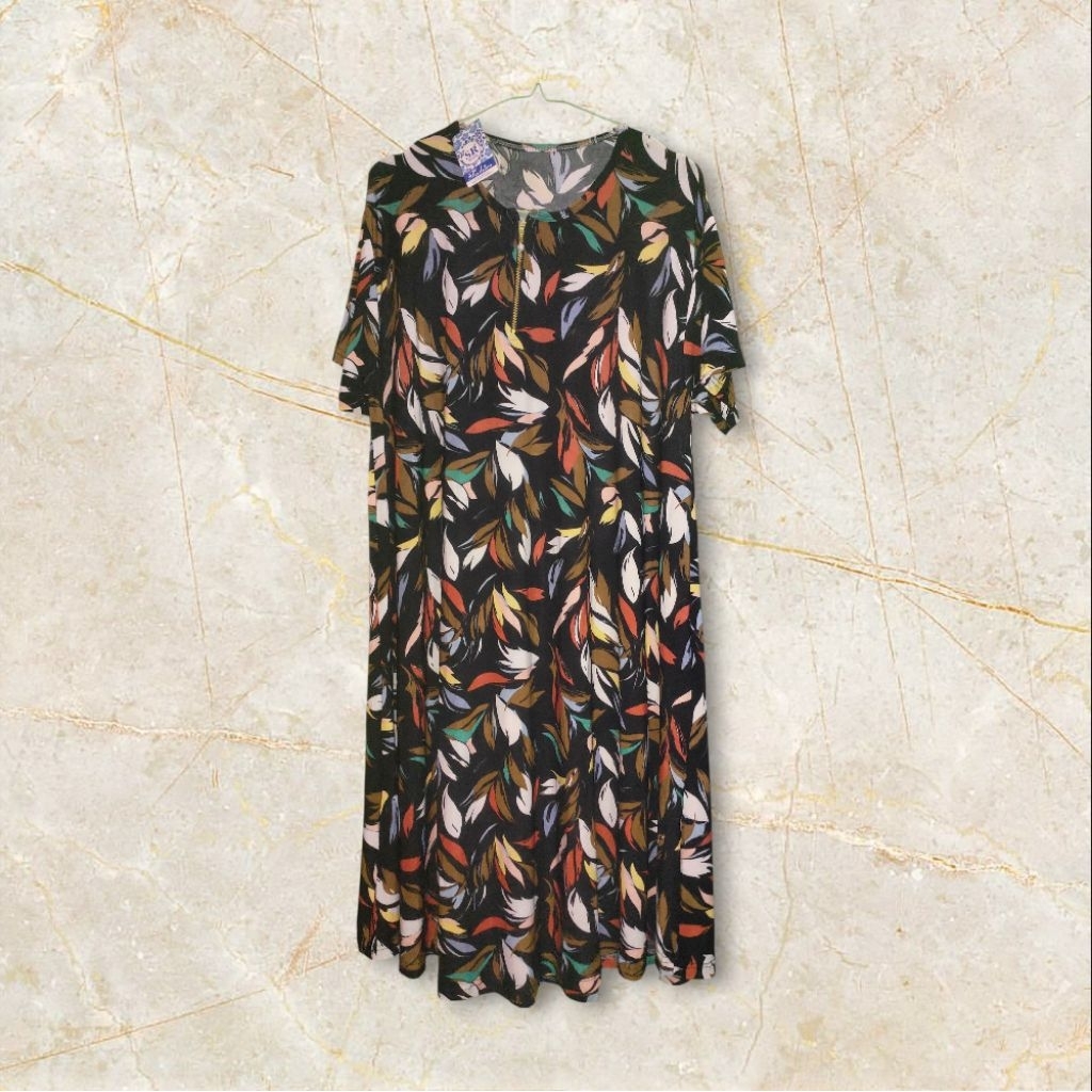 Daster Jumbo Korea Jersey//daster adem//dress korea//dress jumbo//model kekinian