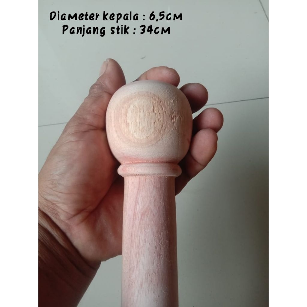 Pemukul bedug/ tabuh bedug (stik bedug) bahan kayu minimalis