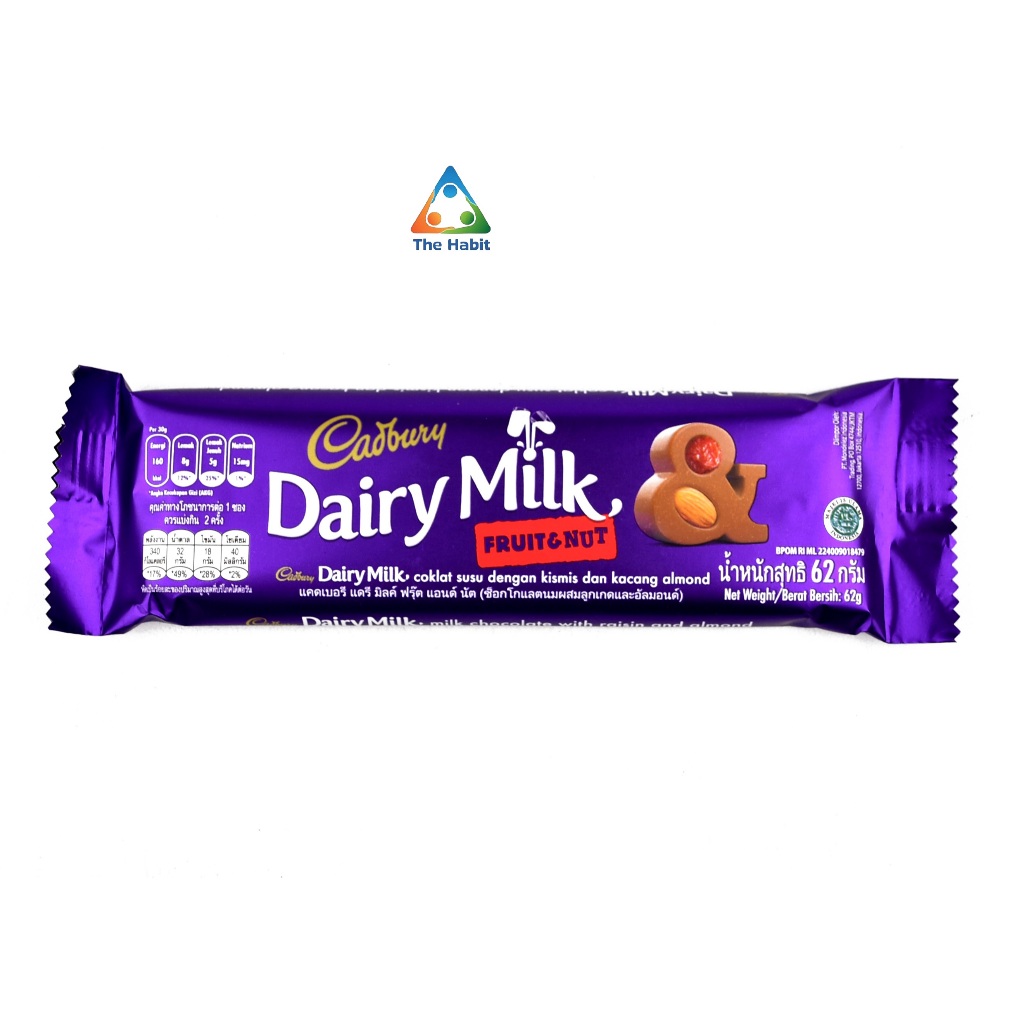 

(The Habit) Cadbury Dairy Milk 62 Gr