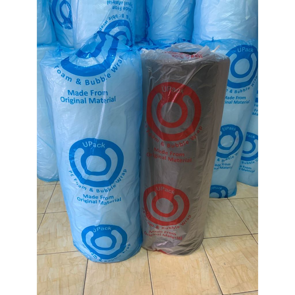 

[Gojek/Grab/Spx] Bubble Wrap UPACK Bening Hitam 125 cm x 50 meter