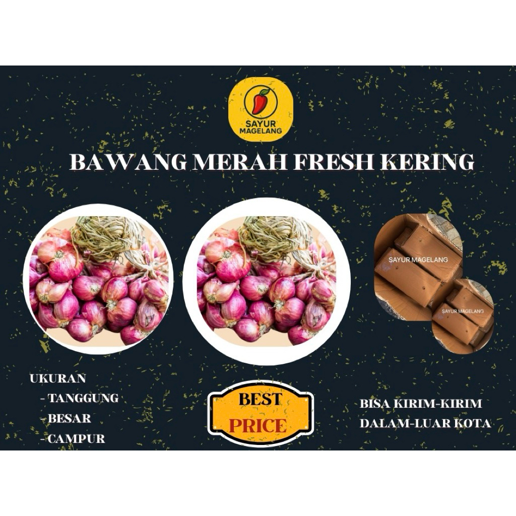 

Bawang Merah Kering 1kg dan 500g
