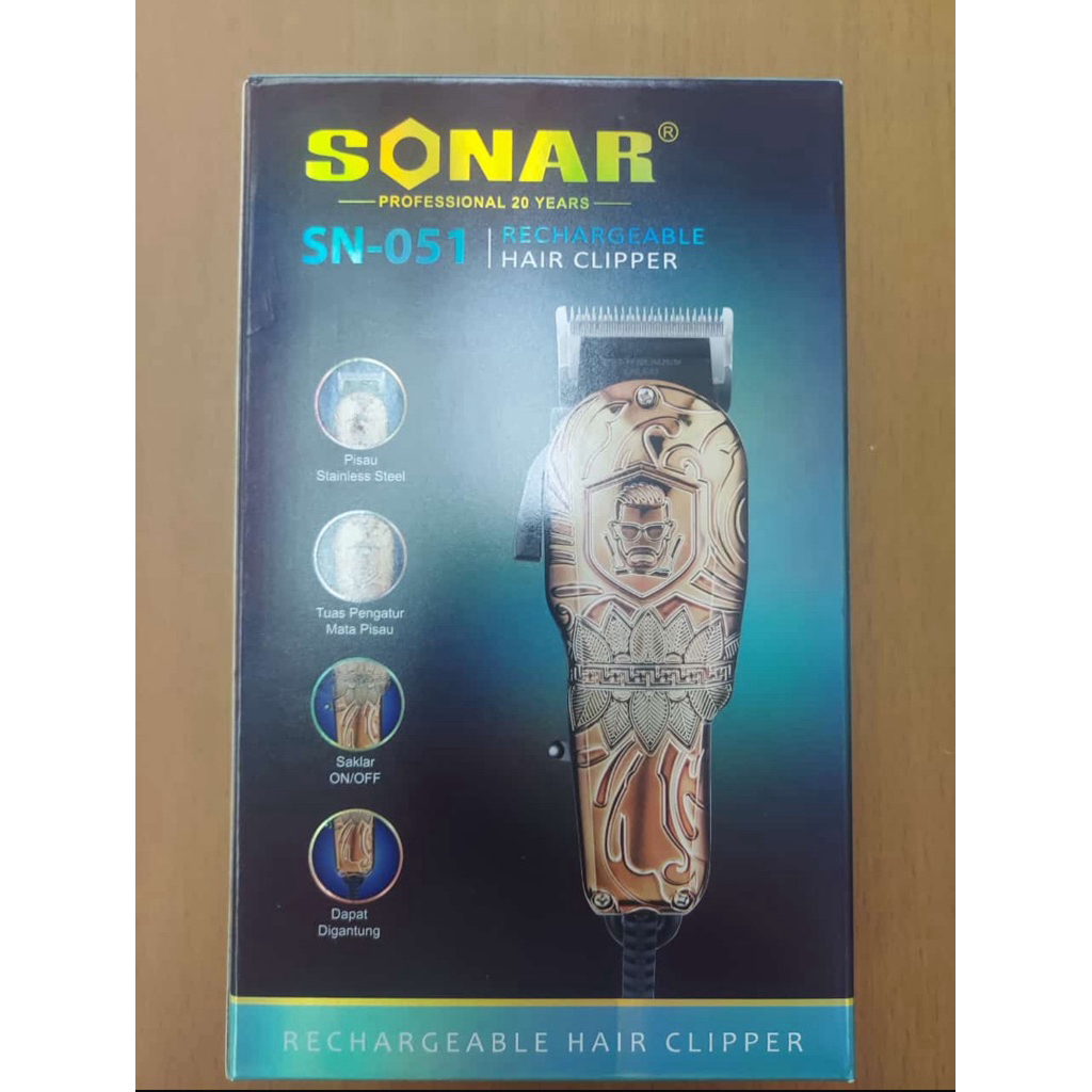 Alat Cukur Rambut Cukuran Rambut Jenggot Hair Clipper SONAR